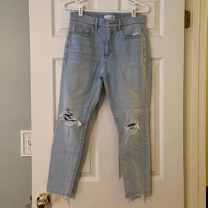 Loft high waist skinny ankle jeans